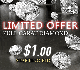 Diamond Auction starts 1 dollar